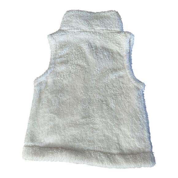 NWT Tommy Hilfiger teddy bear Full zippered High neck vest off-white size small - Picture 5 of 10